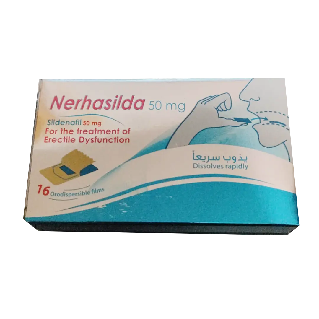 Nerhasilda 50mg Oral– Sildenafil 50mg 16 Oral Strips